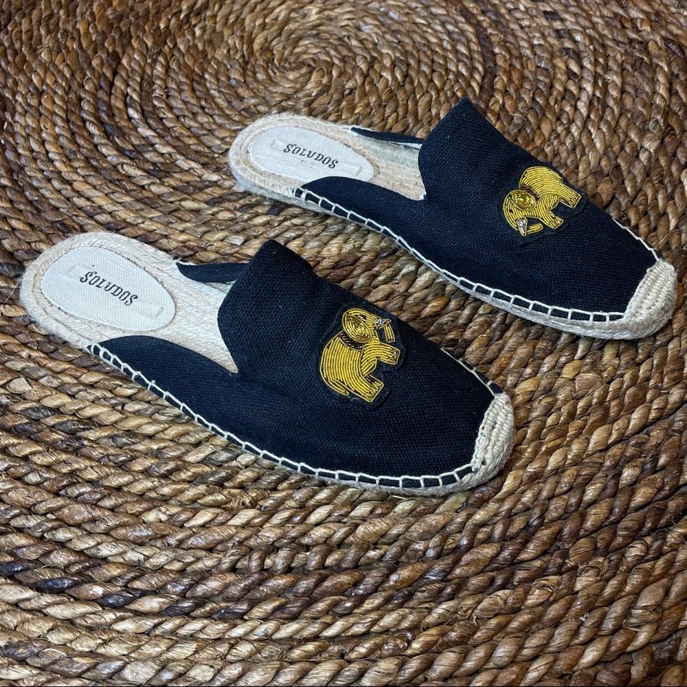 Soludos Elephant Beaded Espadrille Mules Slip-On - Picture 3 of 7